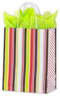 Bright Dots Shoppers, 8 1/4 x 4 3/4 x 10 1/2' - Gifts Baskets Wholesale Supplies Shop