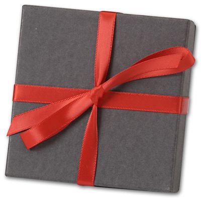 Double Face Red Satin Ribbon, 3/8' x 100 Yds - Gifts Baskets Wholesale Supplies Shop