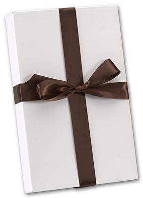 Double Face Chocolate Satin Ribbon, 1 1/2' x  50 Yds - Gifts Baskets Wholesale Supplies Shop