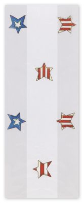 Patriotic Stars Cello Bags, 5 x 3 x 11 1/2' - Gifts Baskets Wholesale Supplies Shop
