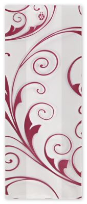 Red Jewel Cello Bags, 5 x 3 x 11 1/2' - Gifts Baskets Wholesale Supplies Shop