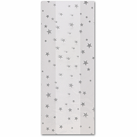 Silver Stars Cello Bags, 5 x 3 x 11 1/2