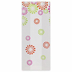 Blooming Dots Cello Bags, 5 x 3 x 11 1/2