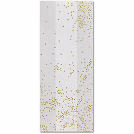 Gold Sprinkles Cello Bags, 5 x 3 x 11 1/2
