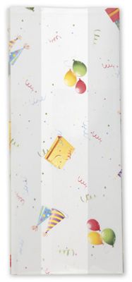 Let's Party Cello Bags, 5 x 3 x 11 1/2' - Gifts Baskets Wholesale Supplies Shop
