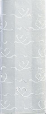 White Satin Hearts Cello Bags, 5 x 3 x 11 1/2' - Gifts Baskets Wholesale Supplies Shop