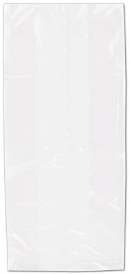Clear Polypropylene Bags Gusseted, 5 1/2 x 12 + 3 1/4 SG