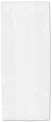 Clear Polypropylene Bags Gusseted,  5 1/2 x 13 1/2 + 3 SG