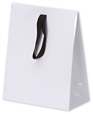 White Gloss Laminated Gift Euros, 8 x 4 x 10' - Gifts Baskets Wholesale Supplies Shop