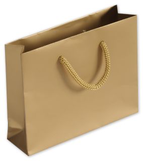 Gold Matte Laminated Mini Euro-Totes - Gifts Baskets Wholesale Supplies Shop