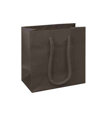 Premium Chocolate Matte Euro-Shoppers, 6 1/2x3 1/2x6 1/2' - Gifts Baskets Wholesale Supplies Shop