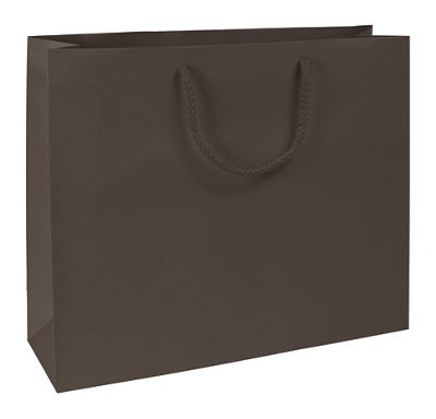 Premium Chocolate Matte Euro-Shoppers, 16 x 4 3/4 x 13' - Gifts Baskets Wholesale Supplies Shop