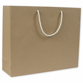 Recycled Kraft Groove Euro-Shoppers, 16 x 4 3/4 x 13