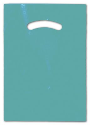 Teal Die-Cut Handle Bag, 9 x 12' - Gifts Baskets Wholesale Supplies Shop
