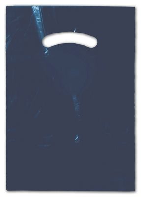 Navy Die-Cut Handle Bag, 9 x 12' - Gifts Baskets Wholesale Supplies Shop