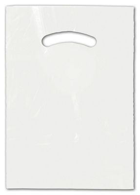 White Die-Cut Handle Bag, 9 x 12' - Gifts Baskets Wholesale Supplies Shop