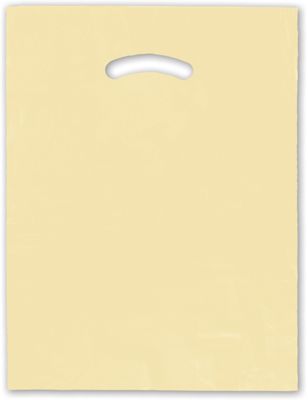 Ivory Die-Cut Handle Bag, 12 x 15' - Gifts Baskets Wholesale Supplies Shop