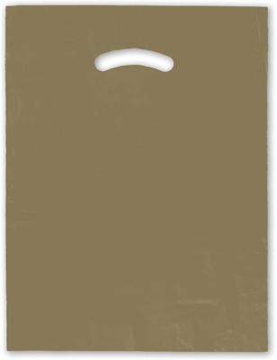 Gold Die-Cut Handle Bag, 12 x 15' - Gifts Baskets Wholesale Supplies Shop