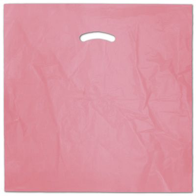 Mauve Die-Cut Handle Bag, 18 x 18' + 4' BG - Gifts Baskets Wholesale Supplies Shop