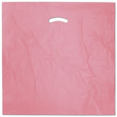 Mauve Die-Cut Handle Bag, 20 x 20' + 5' BG - Gifts Baskets Wholesale Supplies Shop