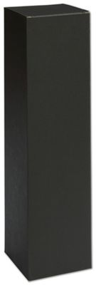 Black Single Bottle Boxes, 3 1/2 x 3 1/2 x 13 1/2