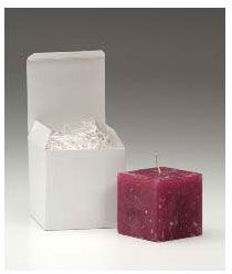 White One-Piece Gift Boxes, 4 x 4 x 4' - Gifts Baskets Wholesale Supplies Shop