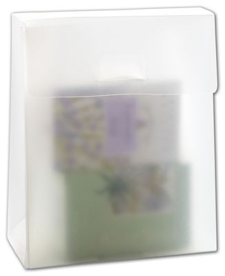 Frosted Gusset Boxes, 6 1/8 x 2 1/2 x 5