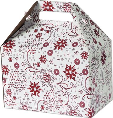 Magical Merriment Gable Boxes, 8 x 4 7/8 x 5 1/4' - Gifts Baskets Wholesale Supplies Shop