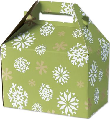 Winter Owl Gable Boxes, 8 x 4 7/8 x 5 1/4' - Gifts Baskets Wholesale Supplies Shop