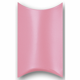 Satin Pink Pillow Boxes, 3 1/2 x 3 x 1