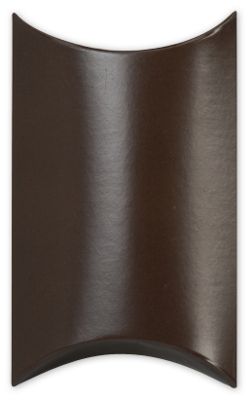 Satin Brown Pillow Boxes, 3 1/2 x 3 x 1' - Gifts Baskets Wholesale Supplies Shop