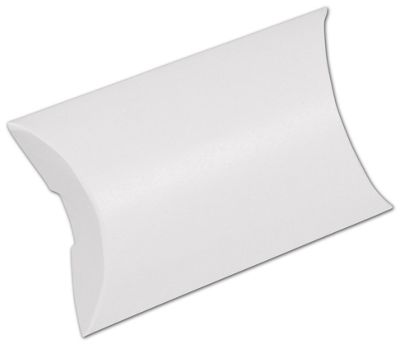 White Pillow Boxes, 3 1/2 x 3 x 1' - Gifts Baskets Wholesale Supplies Shop
