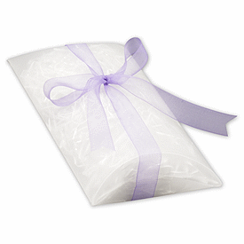 Clear Frosted Pillow Boxes, 7 x 5 1/2 x 2'