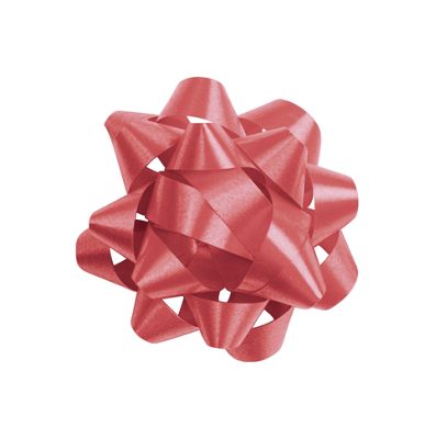 Red Jeweler's Size Star Bow, 16 Loops, 1 1/4' - Gifts Baskets Wholesale Supplies Shop