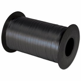 Splendorette Curling Black Ribbon, 3/16