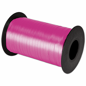 Splendorette Curling Cerise Ribbon, 3/16