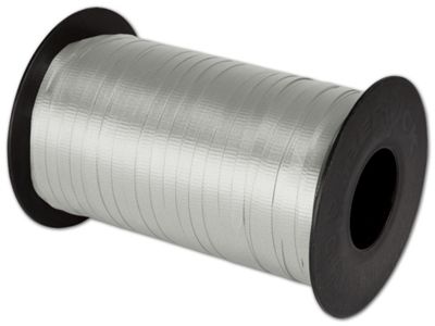 Splendorette Curling Silver Ribbon, 3/16' x 500 Yds - Gifts Baskets Wholesale Supplies Shop