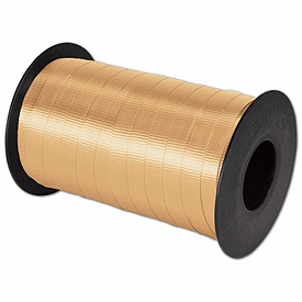 Splendorette Curling Gold Ribbon, 3/8