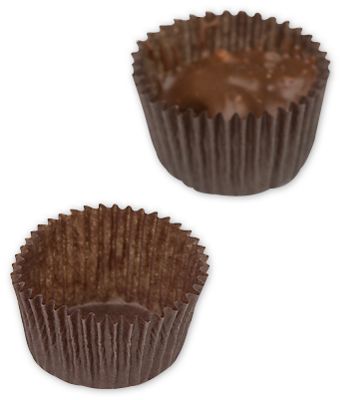 Brown Glassine Candy Cups, 1 1/8 x 3/16' - Gifts Baskets Wholesale Supplies Shop