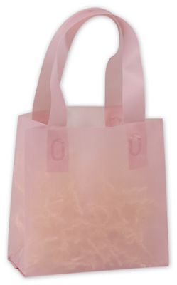 Dusty Rose Frosted High Density Shoppers - Gifts Baskets Wholesale Supplies Shop