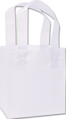 Lilac Frosted High Density Shoppers, 6 1/2 x 3 1/2 x 6 1/2 - Gifts Baskets Wholesale Supplies Shop