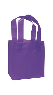 Grape Frosted High Density Shoppers, 6 1/2 x 3 1/2 x 6 1/2 - Gifts Baskets Wholesale Supplies Shop