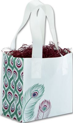 Royal Plume Frosted Shoppers, 6 1/2 x 3 1/2 x 6 1/2' - Gifts Baskets Wholesale Supplies Shop