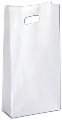 Clear Frosted High Density Die Cut Shoppers - Gifts Baskets Wholesale Supplies Shop