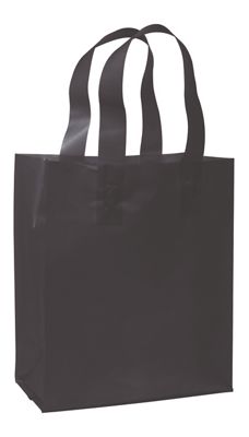 Black Frosted High Density Shoppers, 8 x 4 x 10' - Gifts Baskets Wholesale Supplies Shop