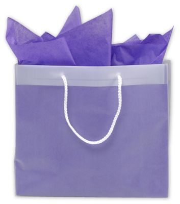 Clear Frosted High Density Euro Shoppers - Gifts Baskets Wholesale Supplies Shop