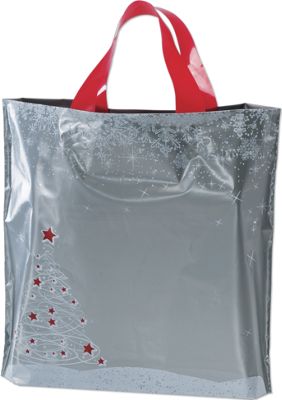 Holiday Tree/Snowflake Low Density Bags, 12 x 3 x 11' - Gifts Baskets Wholesale Supplies Shop