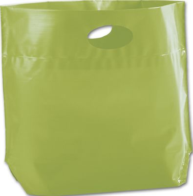 Apple Green Metro Sak Bags, 16 x 13' + 5' Bottom Gusset - Gifts Baskets Wholesale Supplies Shop