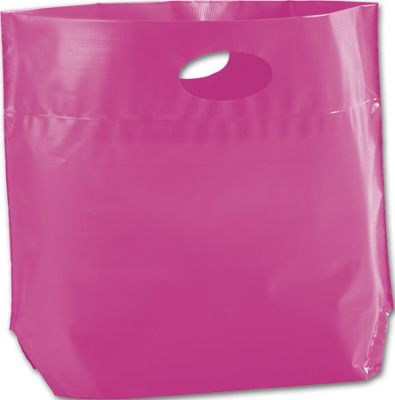 Electric Pink Metro Sak Bags, 16 x 13' + 5' Bottom Gusset - Gifts Baskets Wholesale Supplies Shop