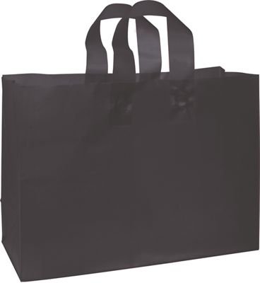Black Frosted High Density Shoppers, 16 x 6 x 12' - Gifts Baskets Wholesale Supplies Shop